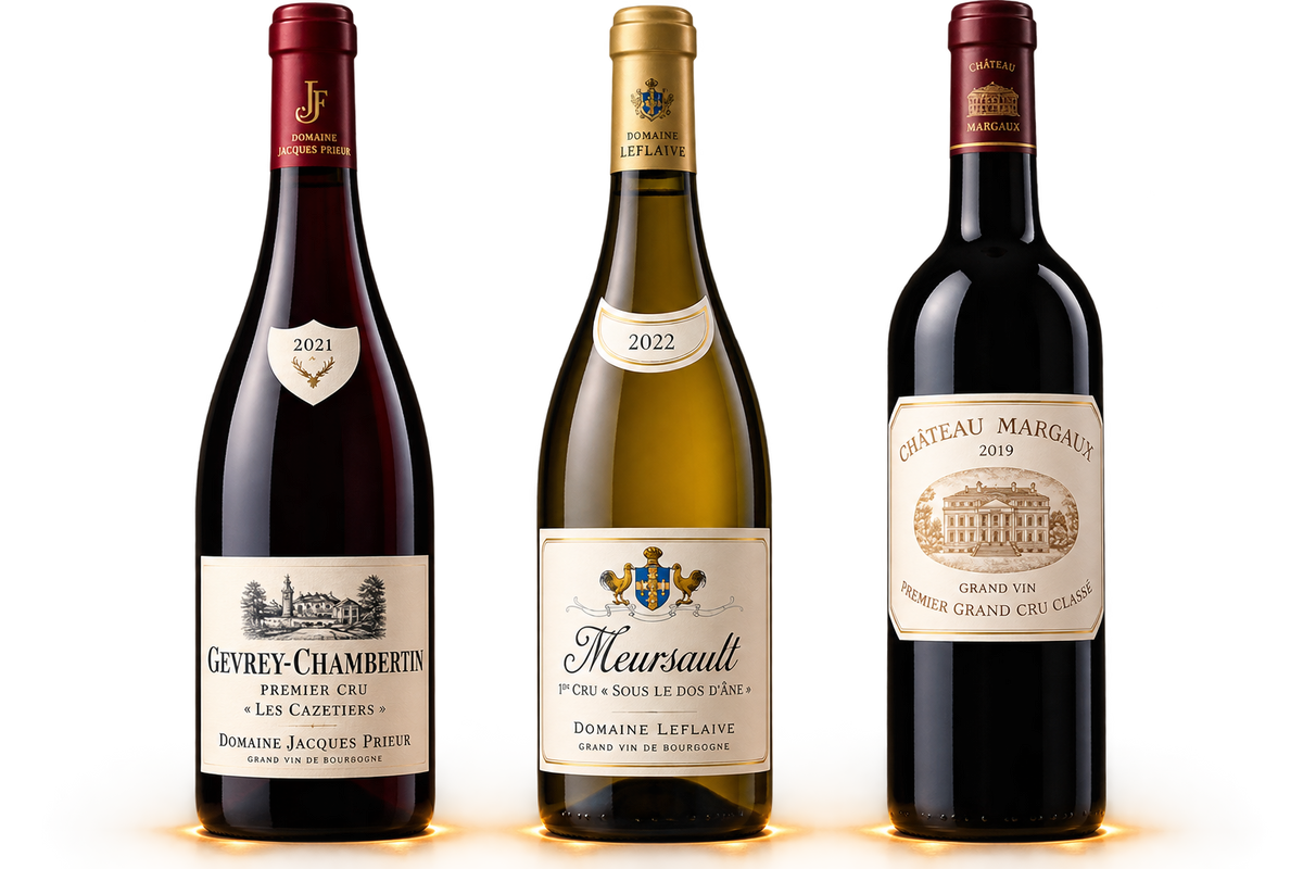 Trois bouteilles sélectionnées par Vinacave